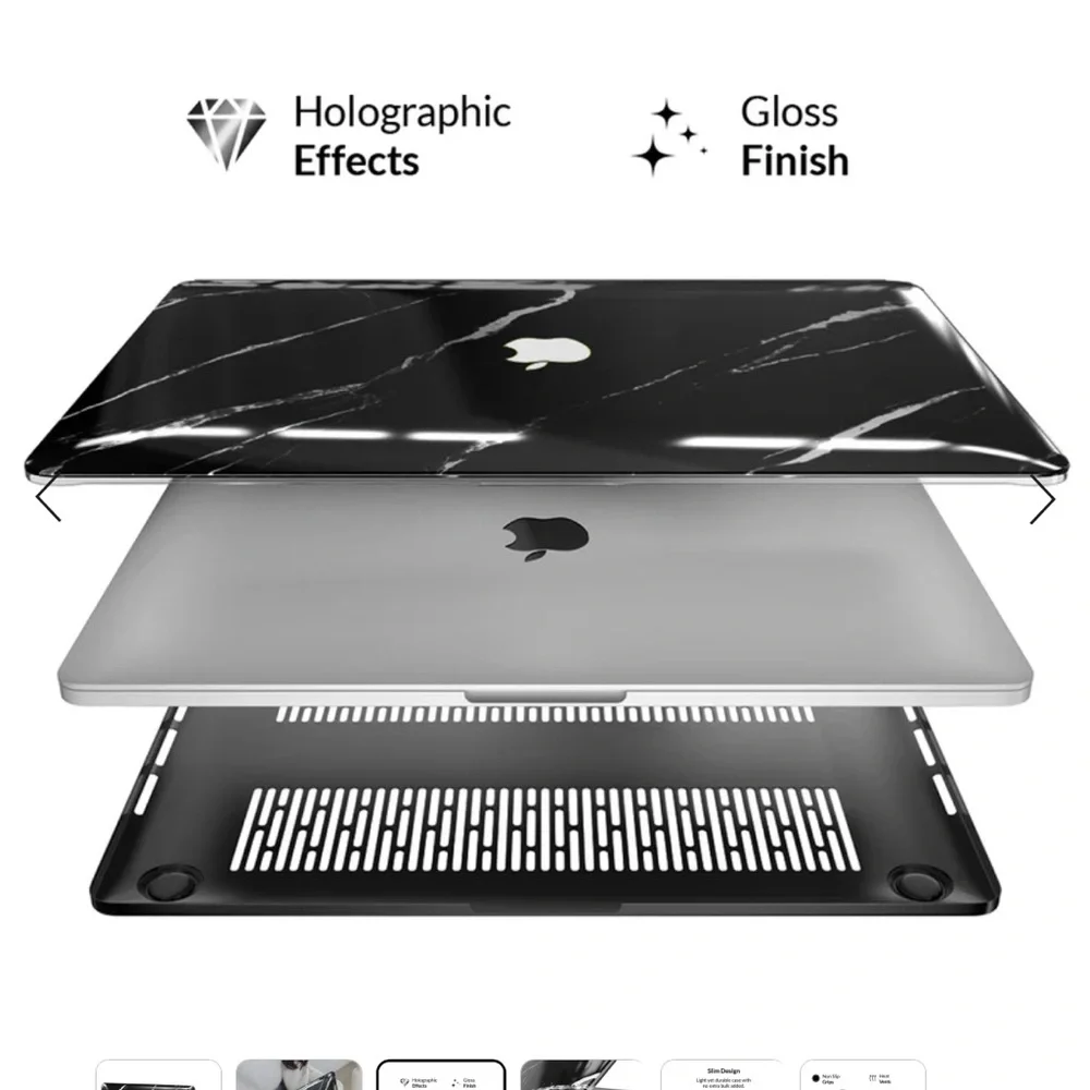 Black Marble MacBook Case 2.0